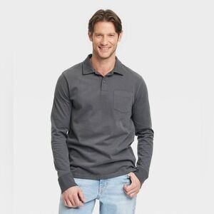 Goodfellow & Co Men's Dark Gray Polo Shirt Vintage polo